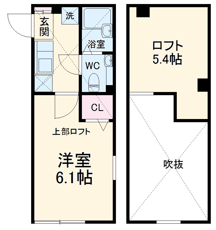 アザーレ・パッシオ栗谷Dの間取り
