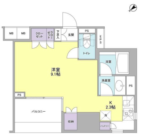 コンフォリア池袋DEUXの間取り