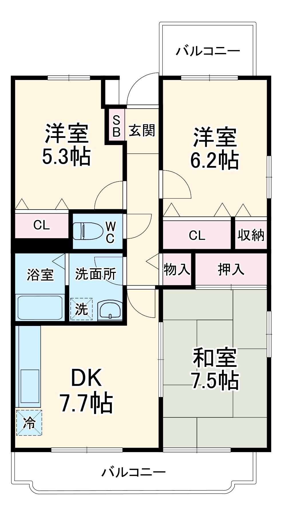 ジェンティーレの間取り