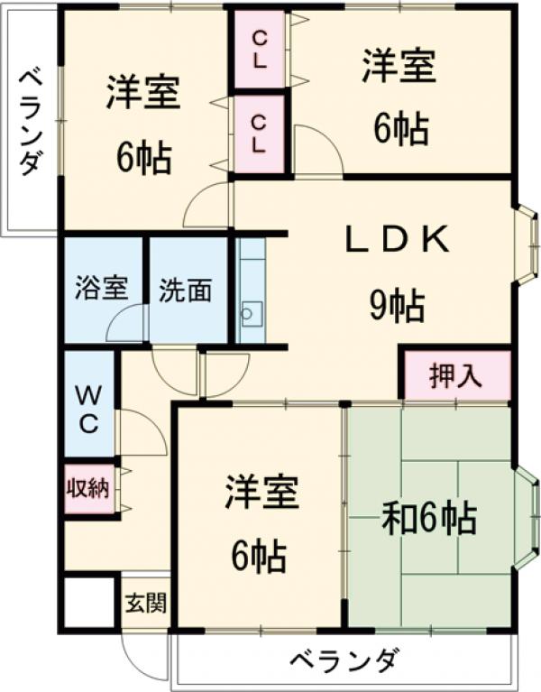 サンモールⅡの間取り