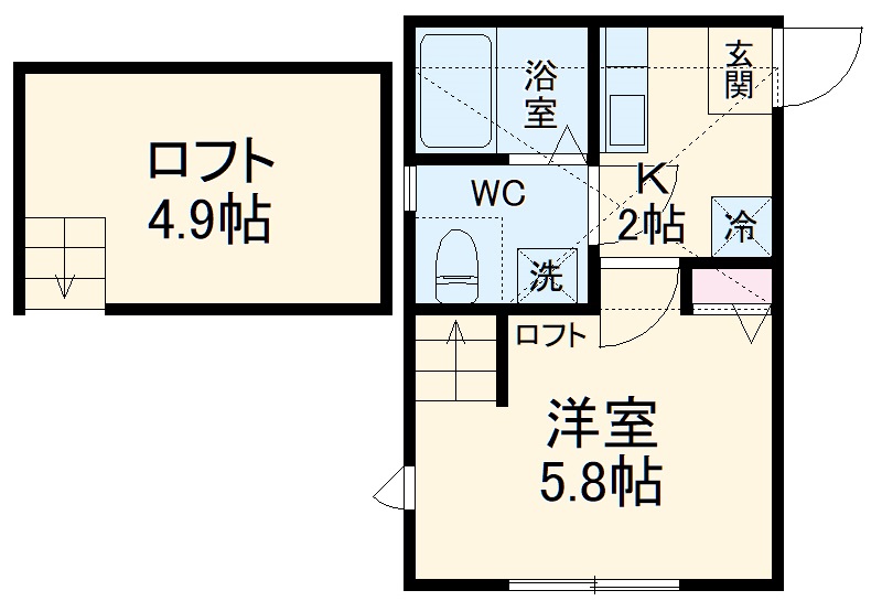 美ーming北里Ⅱの間取り
