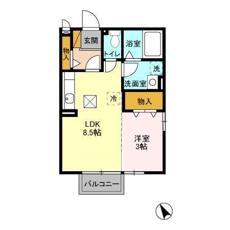 ジュネス港町の間取り