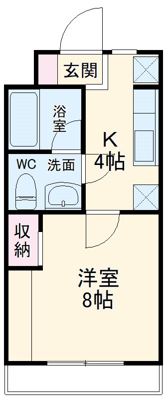 グリーンハイツ楊子Ⅱの間取り