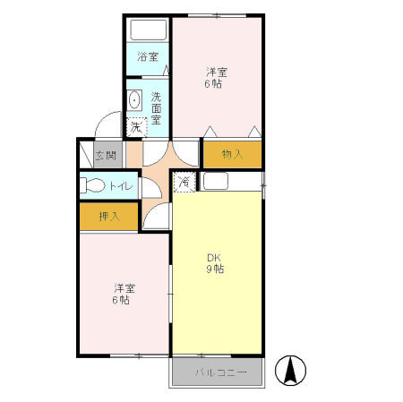 フラワーレジデンスフォレストの間取り