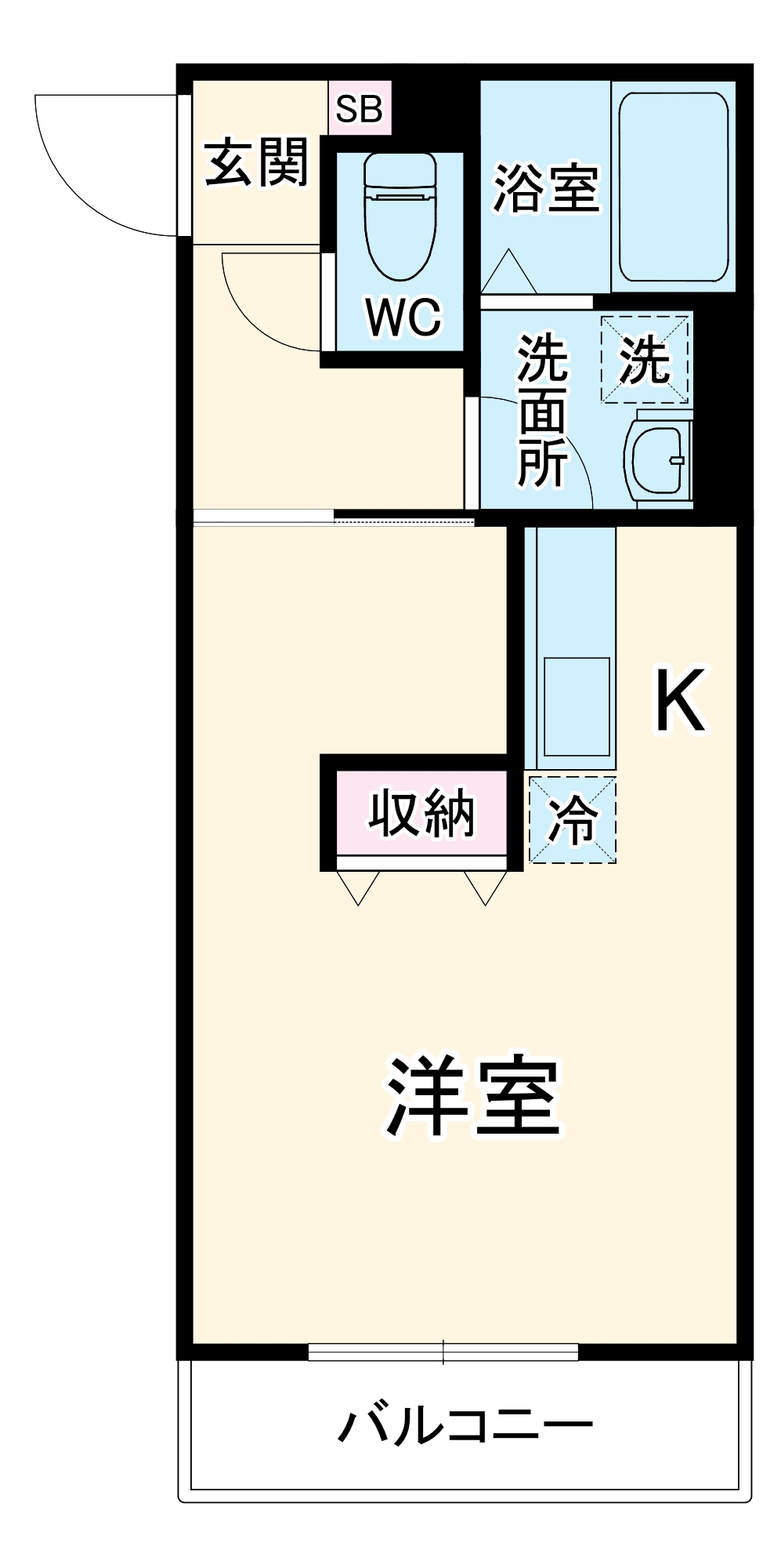スピカハイツ上大岡の間取り