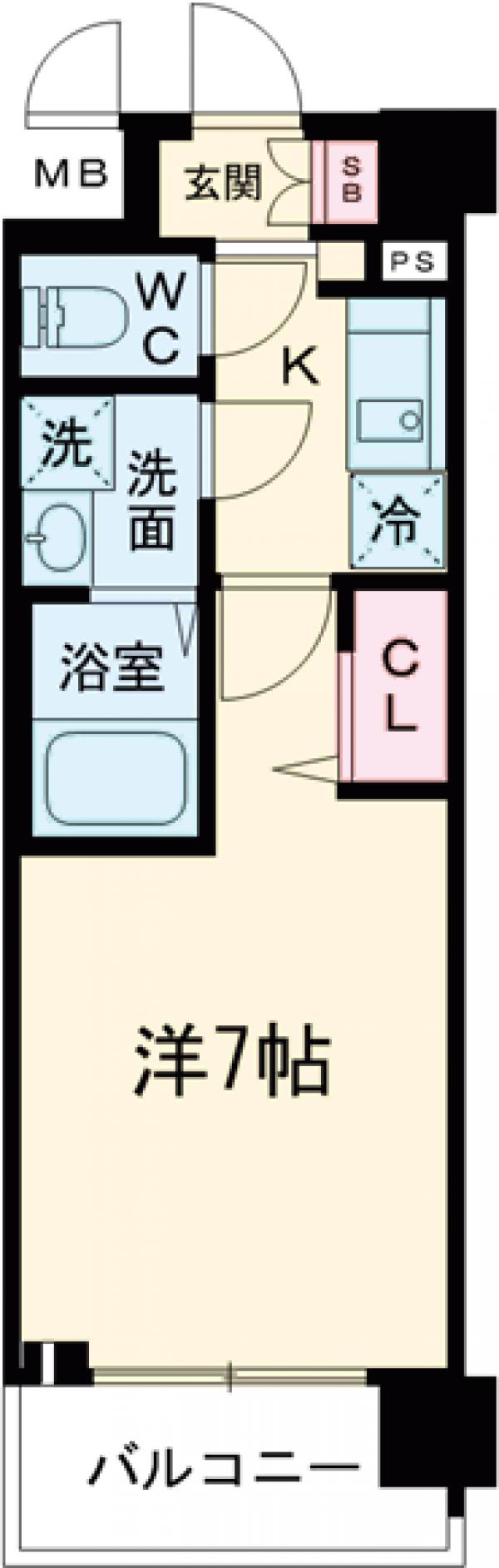 ファーストフィオーレ京都円町の間取り