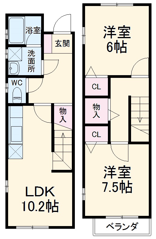 グレイストウフジ滝の水の間取り