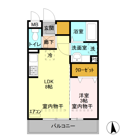 サン アルト Iの間取り