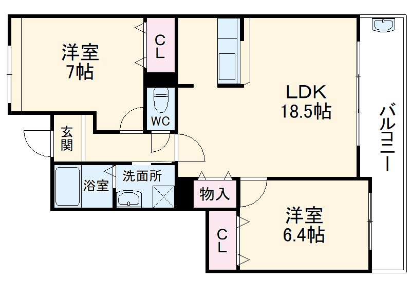 サングレース豊中の間取り