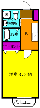 ハイツこもれびの間取り