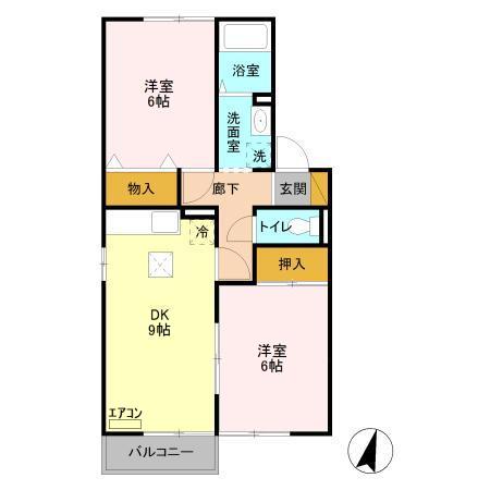 ユナイテッドⅡの間取り