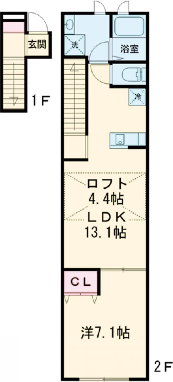 VILLA NISHIEIFUKUの間取り