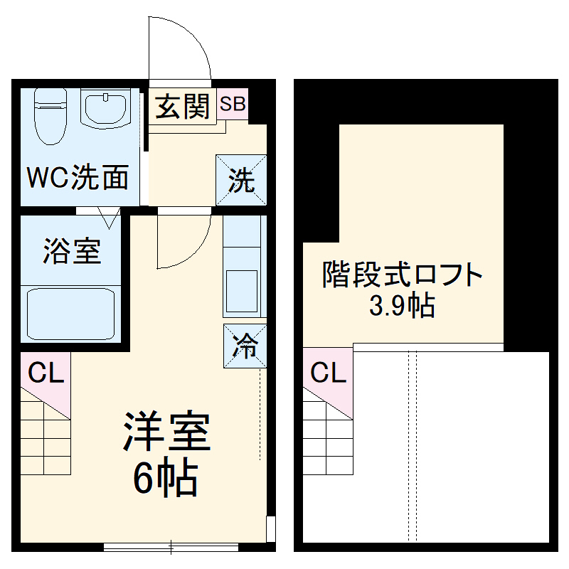 ハーミットクラブハウス能見台の間取り