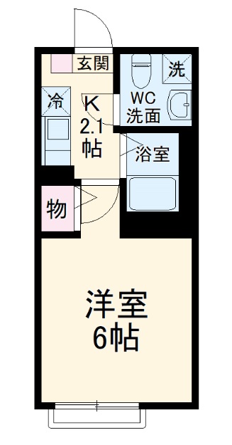宿河原21APの間取り