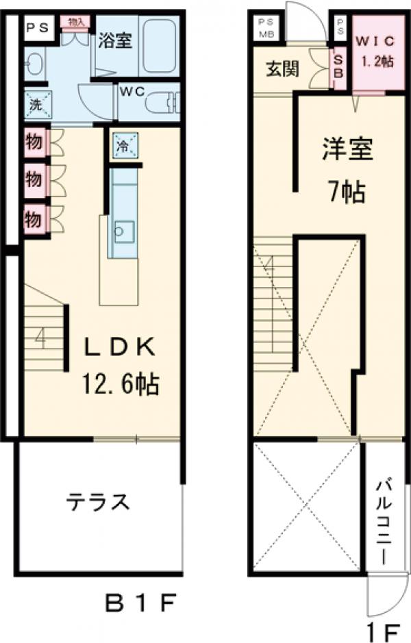 コンフォリア早稲田の間取り