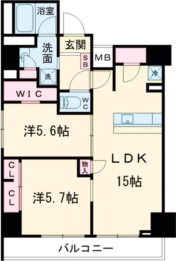 ケルスコート笹塚の間取り