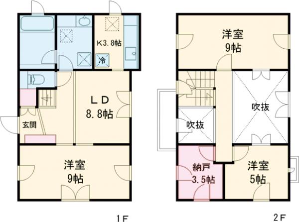 練馬区羽沢2丁目戸建ての間取り