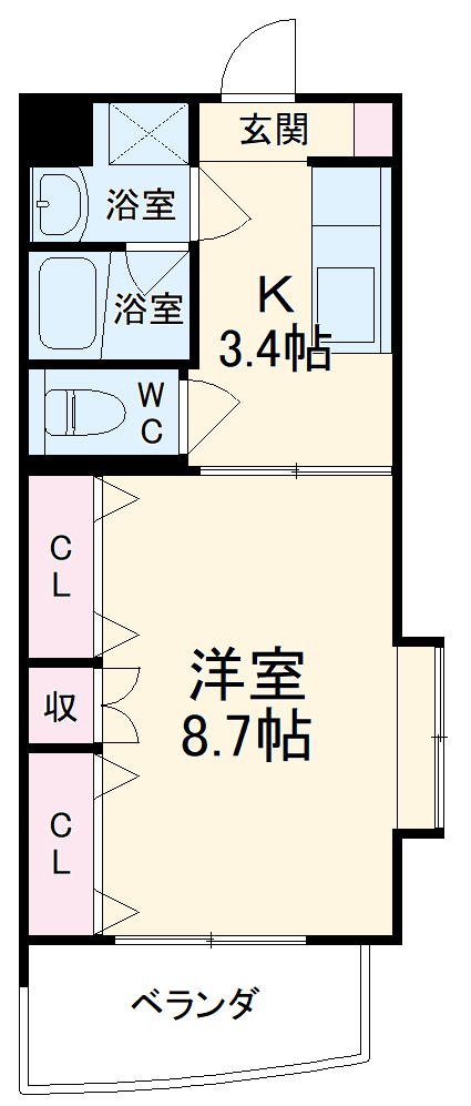 コンシェルジュモリシマの間取り