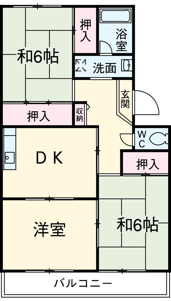 ハイツひらくの間取り