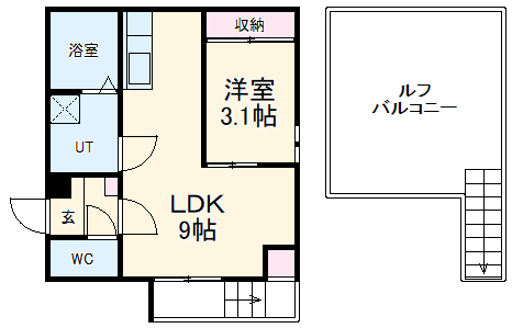 GRANDTIC平安通の間取り
