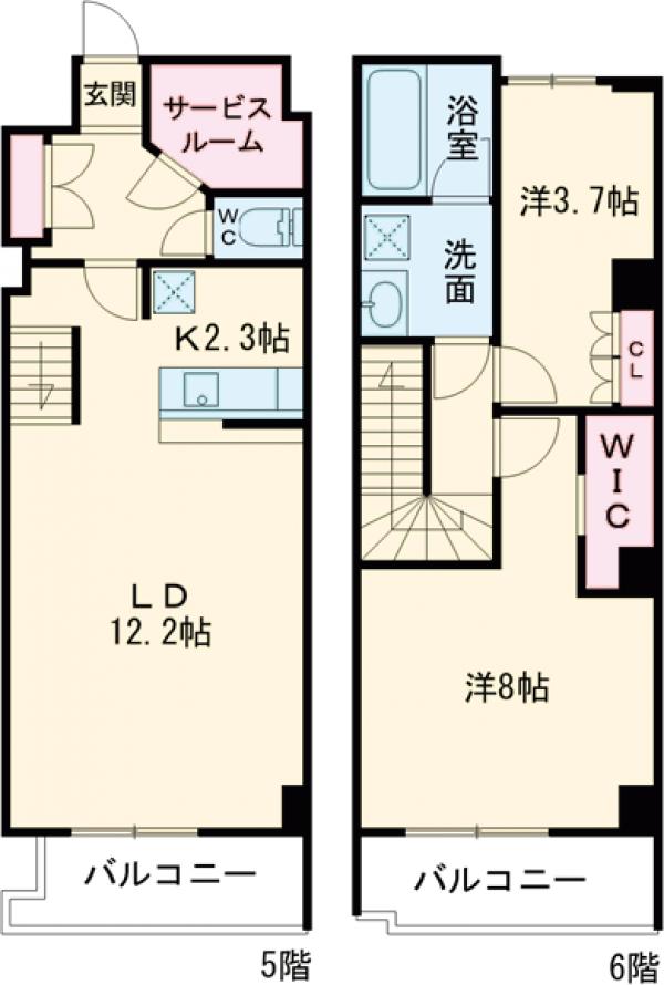 エプル・506号室の間取り
