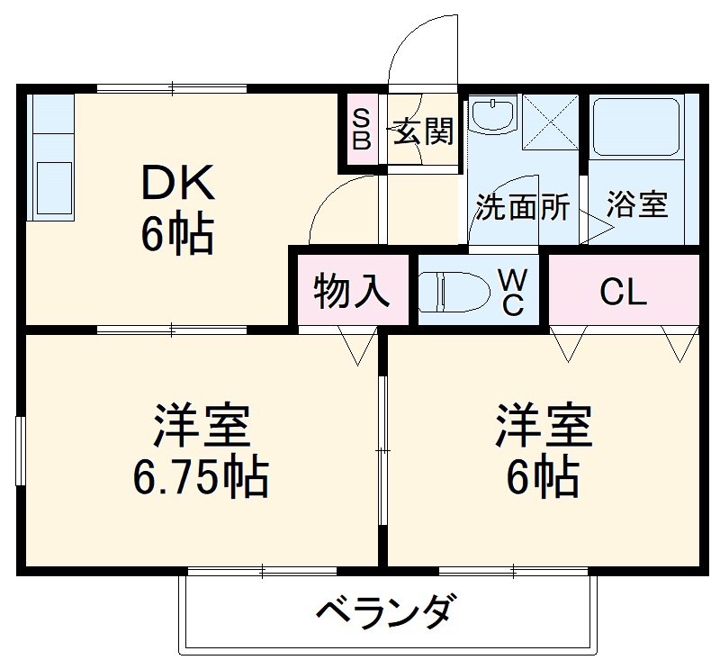SUNNY FLATの間取り