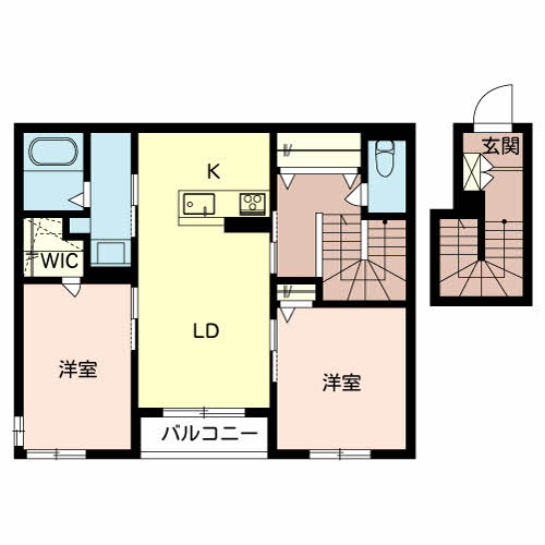 シエルI・Kの間取り