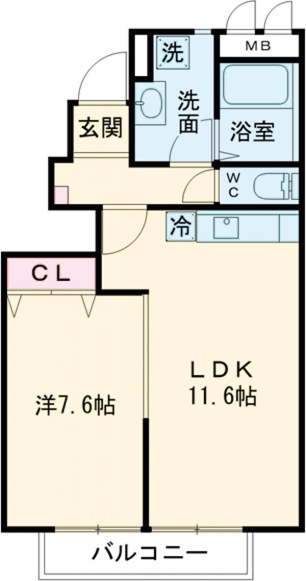 アスピリアルミエールの間取り