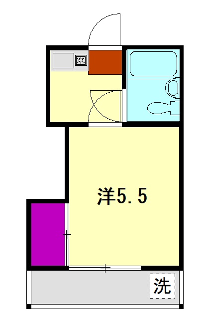 ＭＴ本厚木・201号室の間取り
