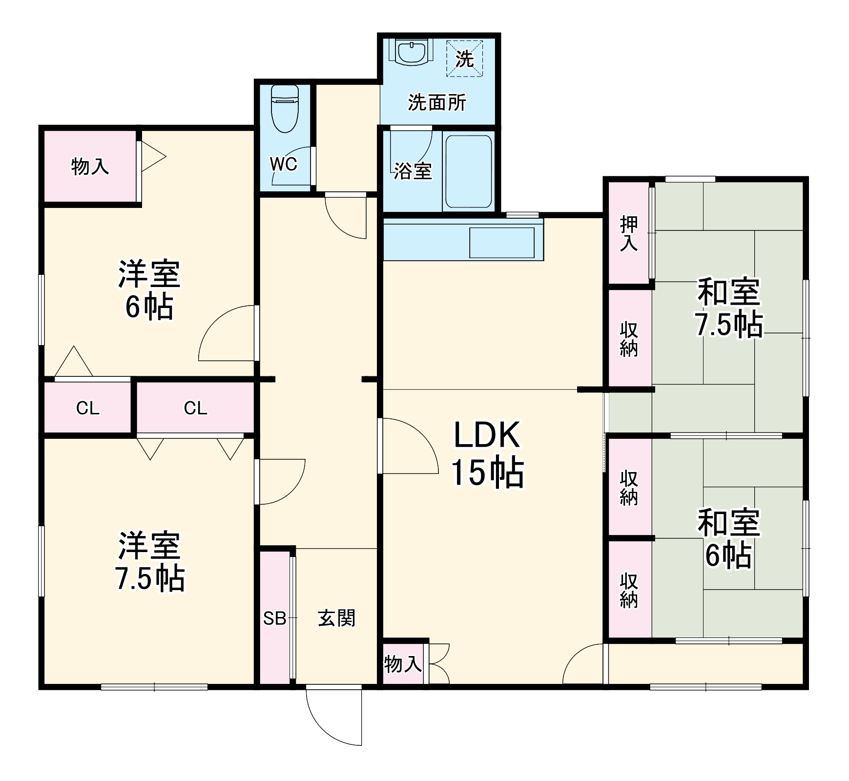 ファミール茶屋ヶ坂の間取り