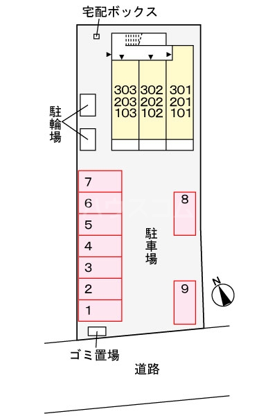 2/8 駐車場