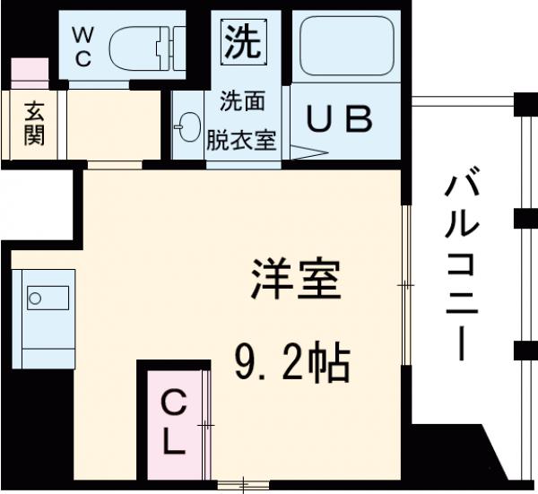 ブーブーヴィラ二条の間取り