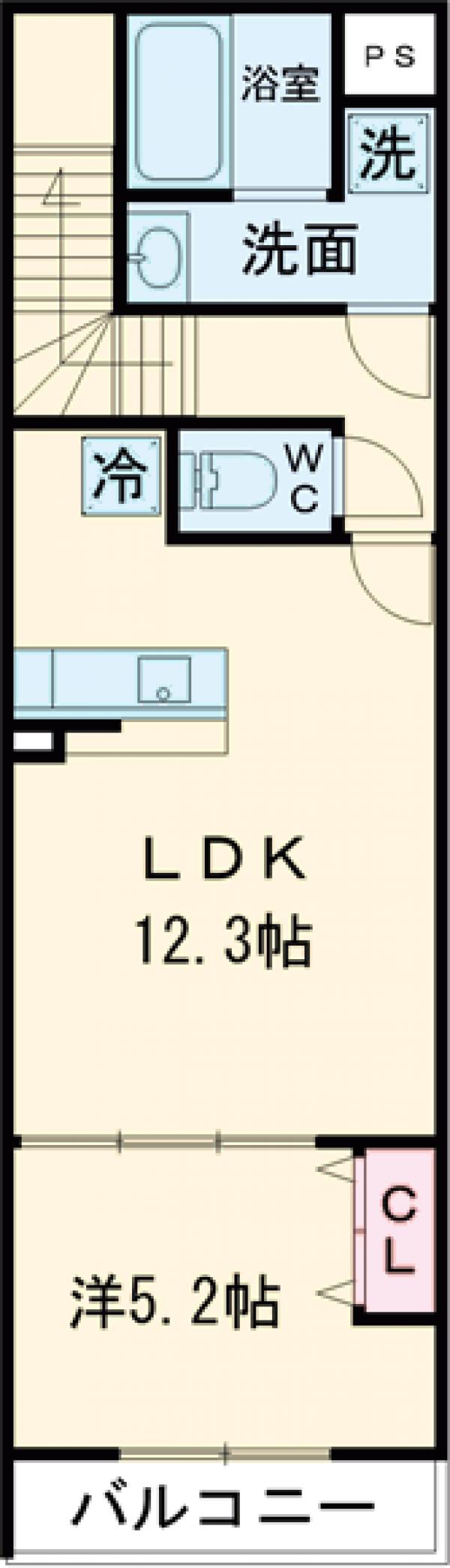 中神町の完工年月(2018年2月)築の賃貸アパートの間取り