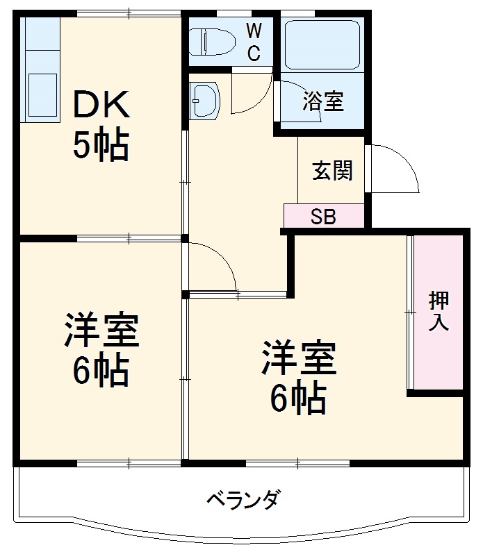 第2鳴子マンションの間取り