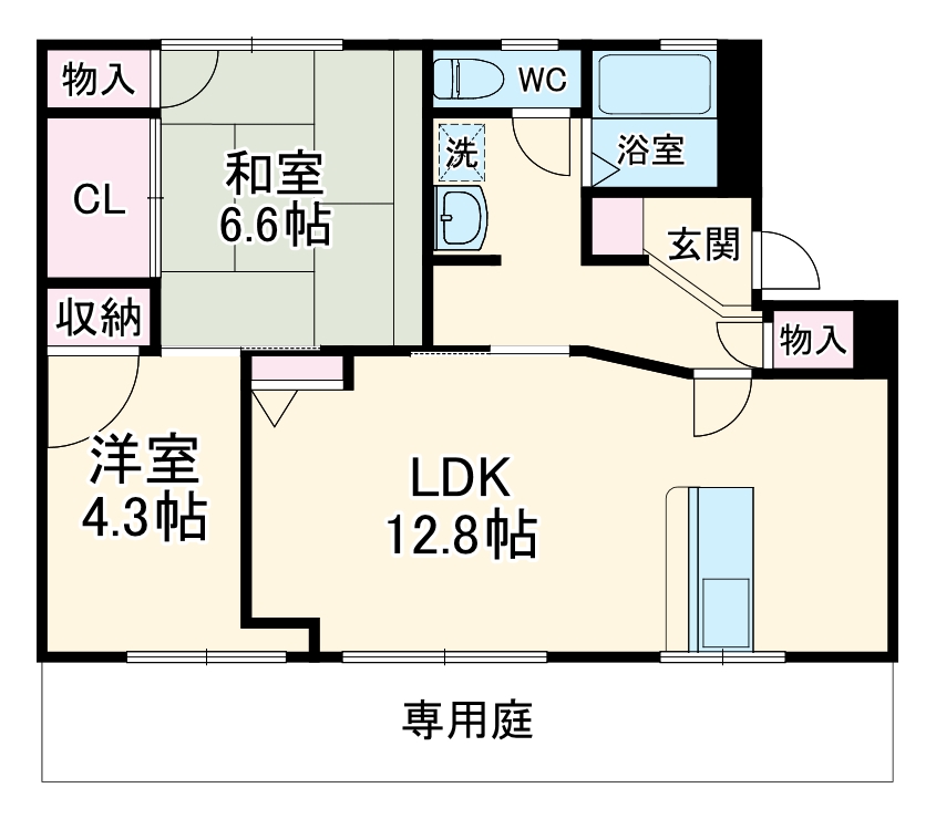 コートビレッジWAKITAⅡの間取り