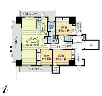 レーヴグランディ安里の間取り