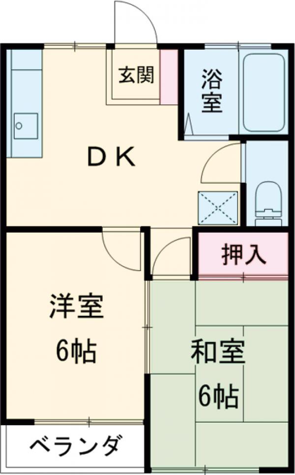 コーポエキップの間取り