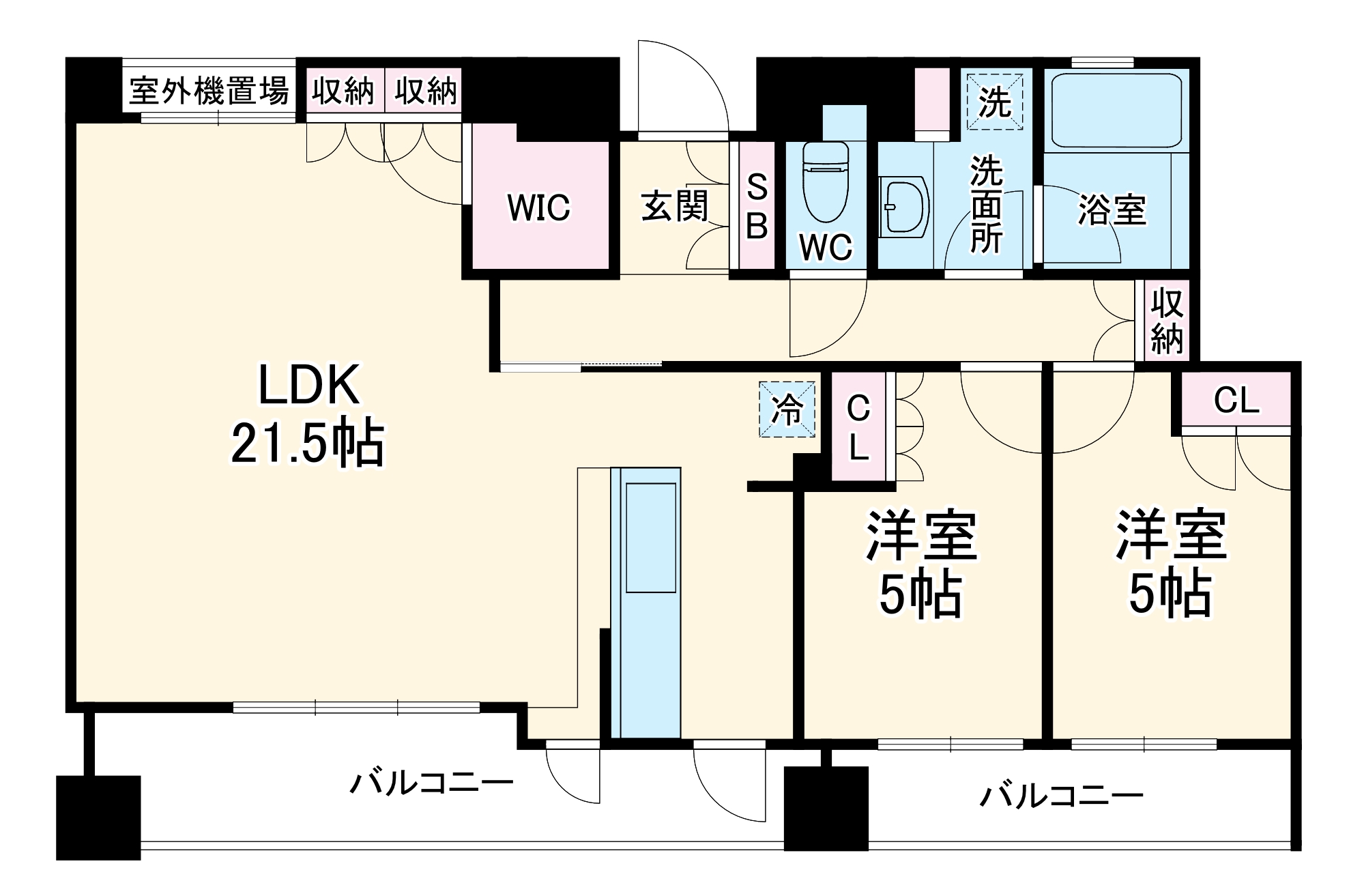 パークハウス元住吉サウスコンフォートの間取り