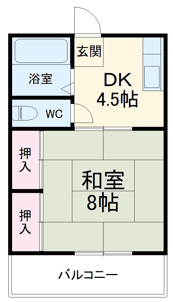 メゾン魚町の間取り