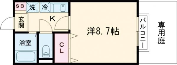 ドルフィン・ブルーの間取り