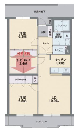 ソレイユMの間取り