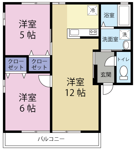 レトアRainBow Bの間取り