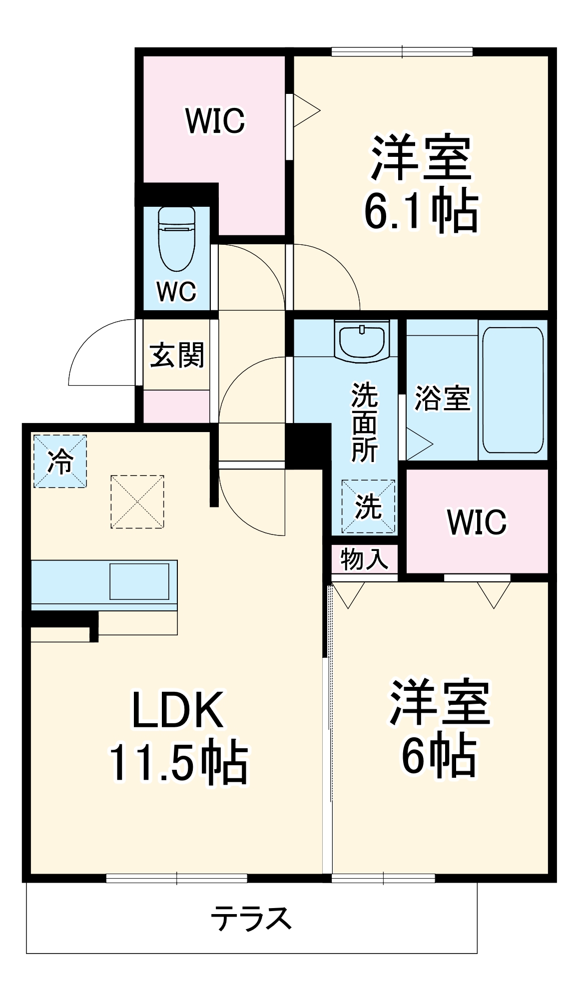 匠乃館　Ｃの間取り