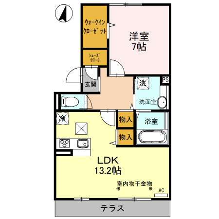匠乃館　Ｃの間取り