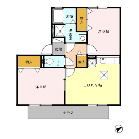 グランシャリオ・Sの間取り