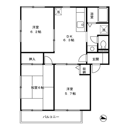 メゾンベールの間取り