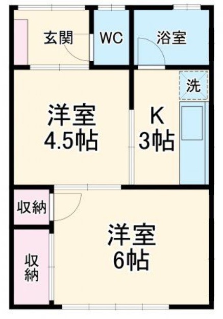 コーポオレンジの間取り