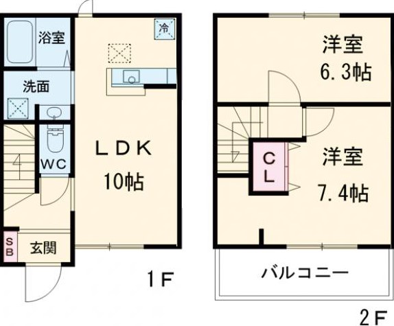 Liverte（リベルテ）Ⅱの間取り