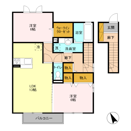 ウル・シャンティ Bの間取り