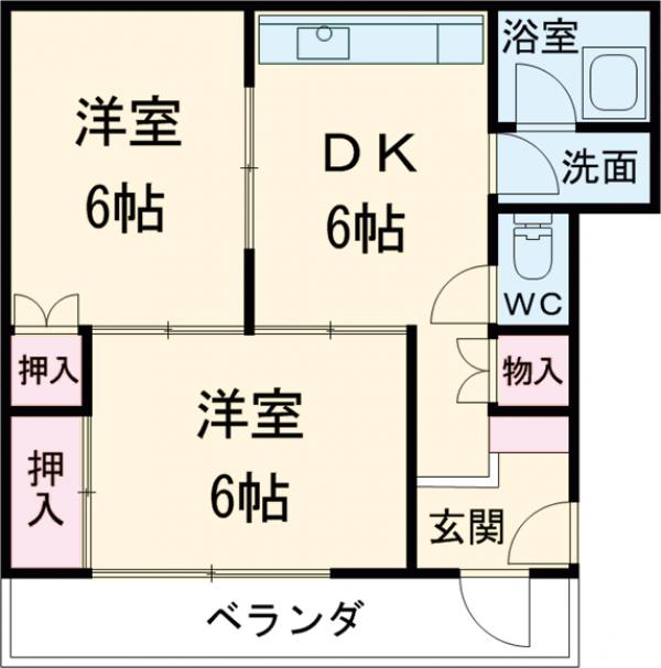 有玉ステーションハイツⅢの間取り